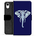 Étui Portefeuille Premium iPhone XR - Éléphant