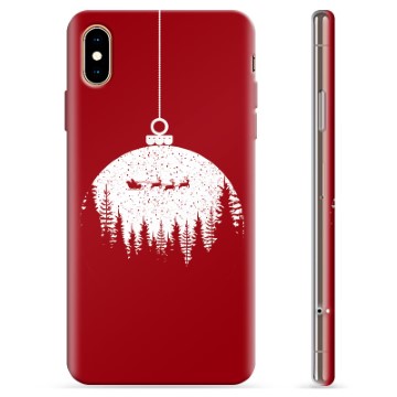 Coque iPhone XS Max en TPU - Boule de Noel