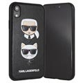 Coque iPhone XR Karl Lagerfeld Karl & Choupette - Noire