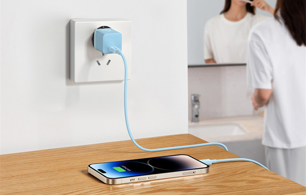 Baseus Mini GaN5 20W USB-C Wall Charger - Bleu