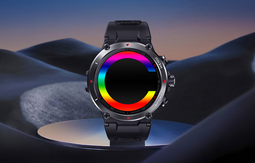 Zeblaze Stratos 2 Water-Resistant Smartwatch - Noir