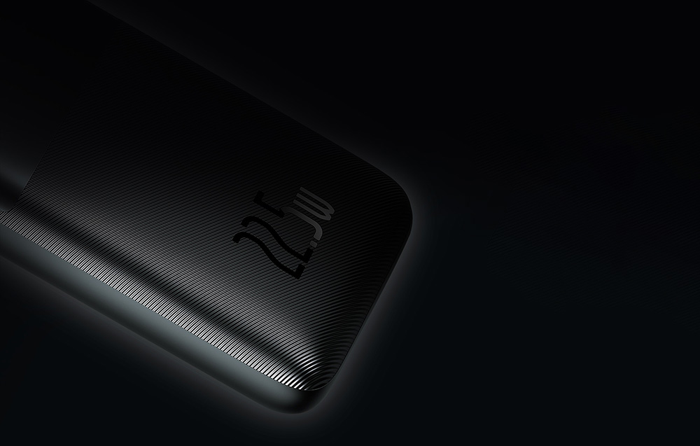 Baseus Bipow Pro Digital Display Fast Charge Bank 10000mAh/22.5W - 2xUSB, USB-C - Noir