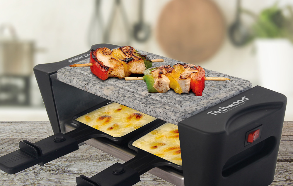 Gril Techwood TRD-346 Raclette électrique duo